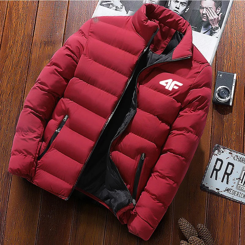 2025 New Winter Long Sleeve Cotton Coat Zipper Jacket Men's Cotton Coat